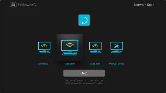 Scan for Computers on your WiFi using Apple TV