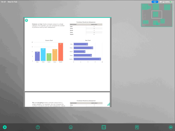 How to navigate your whiteboard in ShareSpaces