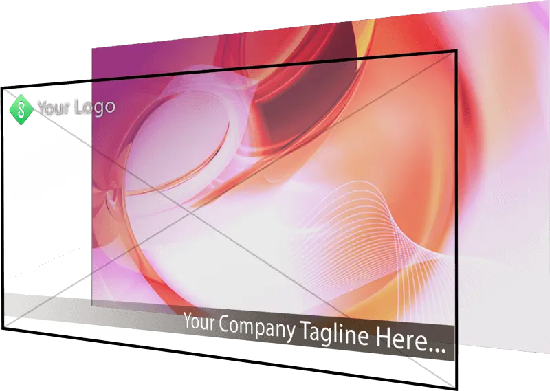 Brand slideshows with your company logo and use them as screensavers on Apple TV