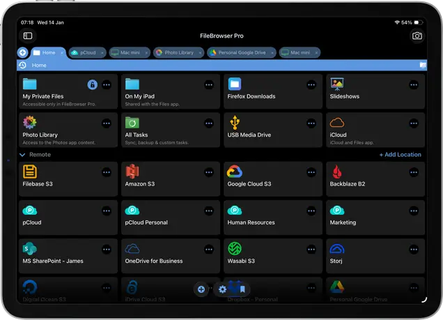 Add multiple pCloud Accounts on your iPad/iPhone