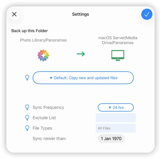 Check on the status of your iPad Backup tasks