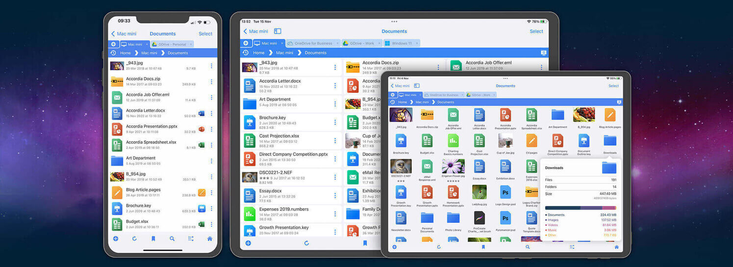 Organize files and folders with FileBrowser on iPhone/iPad