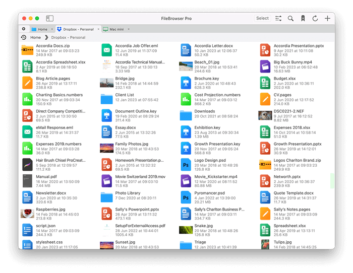 Browse your Dropbox folders on macOS