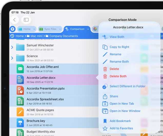 Actionable File Controls