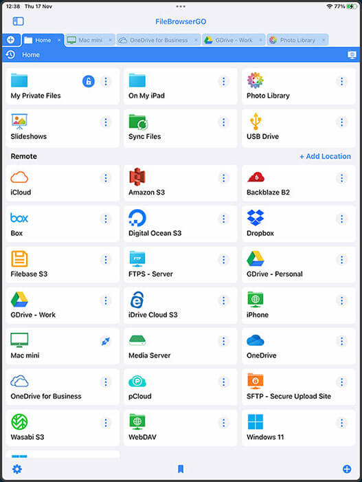 Download a free trial of the ultimate file management app FileBrowserGO for iOS