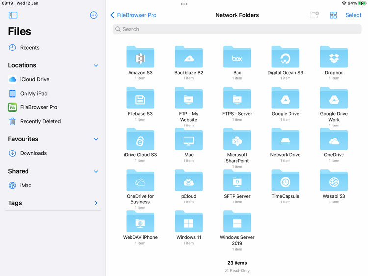 FileBrowser Enhances the iOS Files App