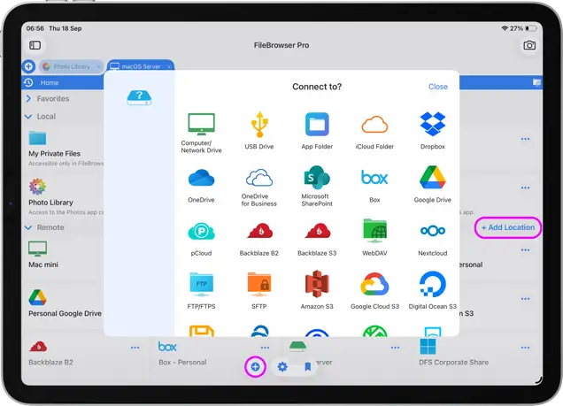 Connect to a Computer or NAS on your Network