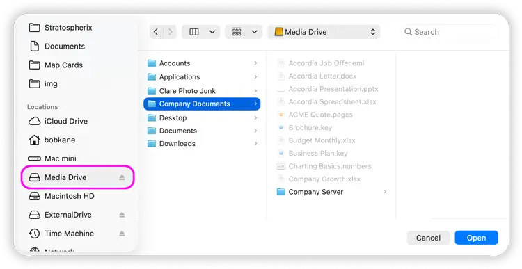 Add USB Drives to FileBrowser Pro for Mac