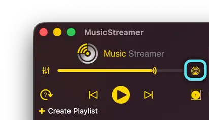 Cast your music to smart speakers