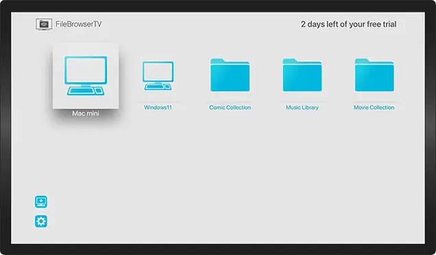 Browse to your comics folder from your AppleTV