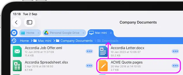 Copy Files using the Breadcrumb Bar