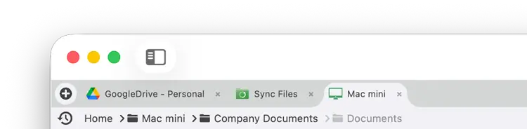 FileBrowser Pro for Macs Breadcrumb Bar