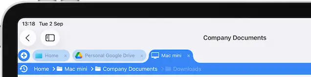 FileBrowserGOs Breadcrumb Bar