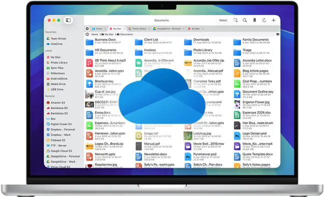 Connect to Microsoft OneDrive on macOS