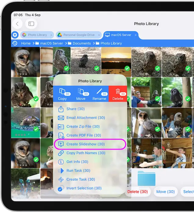 Easily create a slideshow