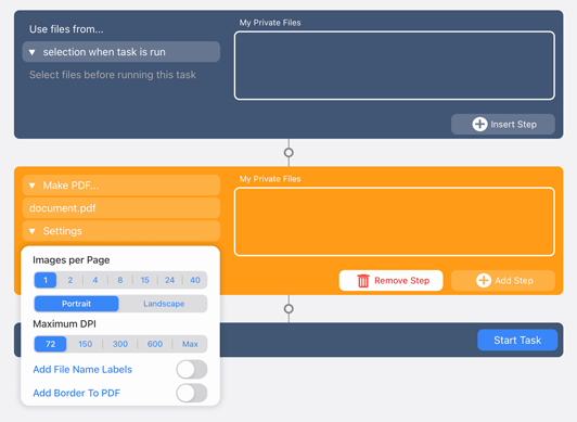 Merge PDFs on iPad / iPhone