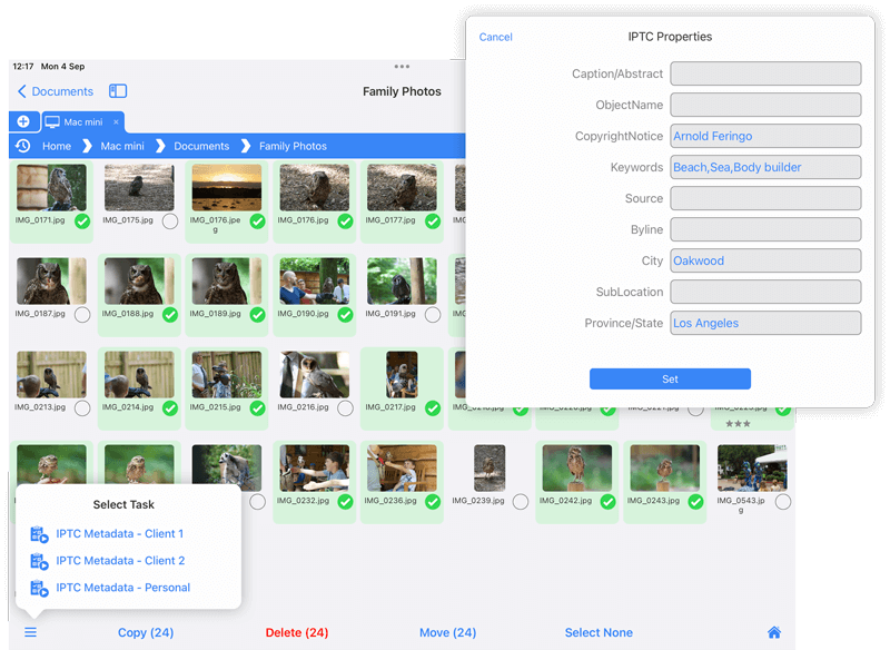 Edit IPTC Metadata in Bulk Anywhere Using your iPad