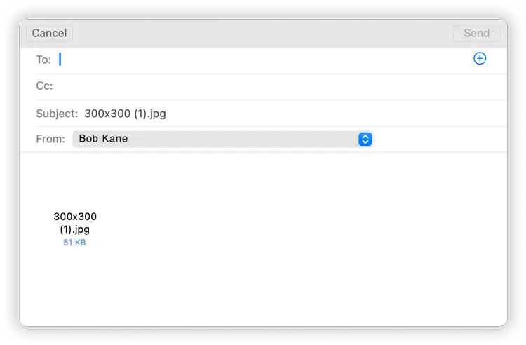 Email Files Using FileBrowser Pro for Mac