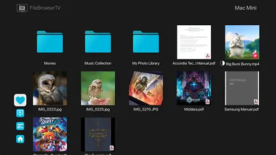Browse your computer files using Apple TV