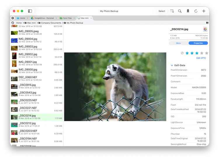 Easily rate or reject your photos using XMP