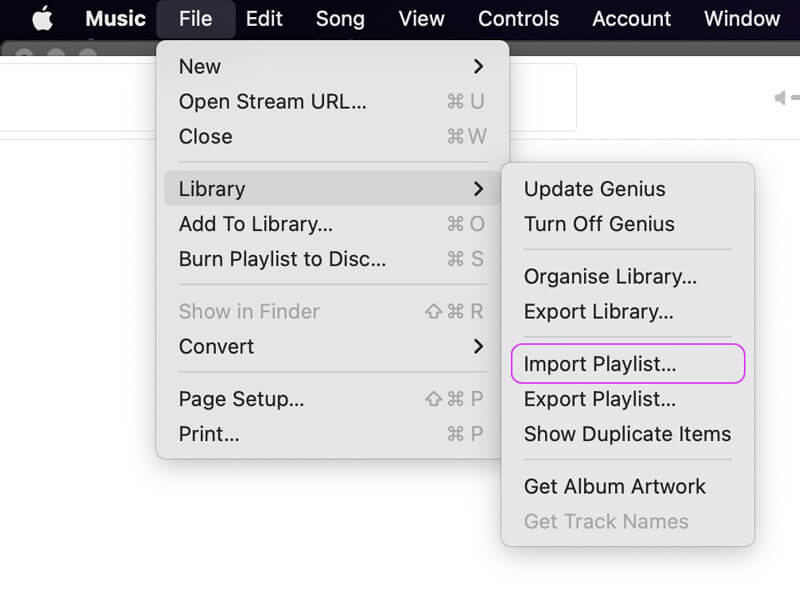 Import Playlists into iTunes music library