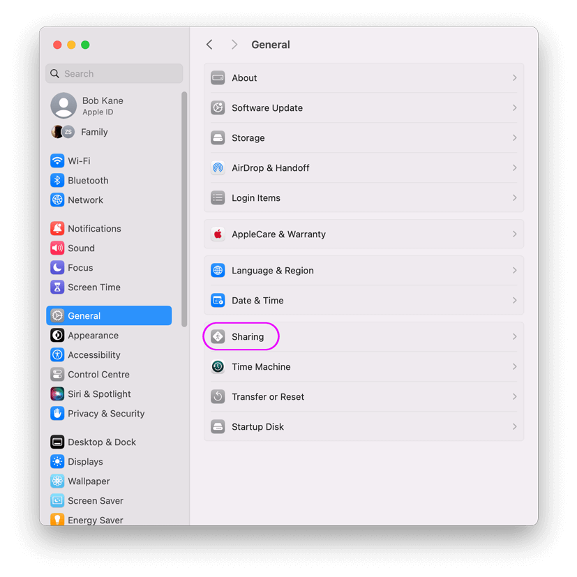 How to share folders on Mac