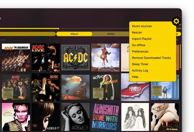 Store and play music from iCloud drive on macOS