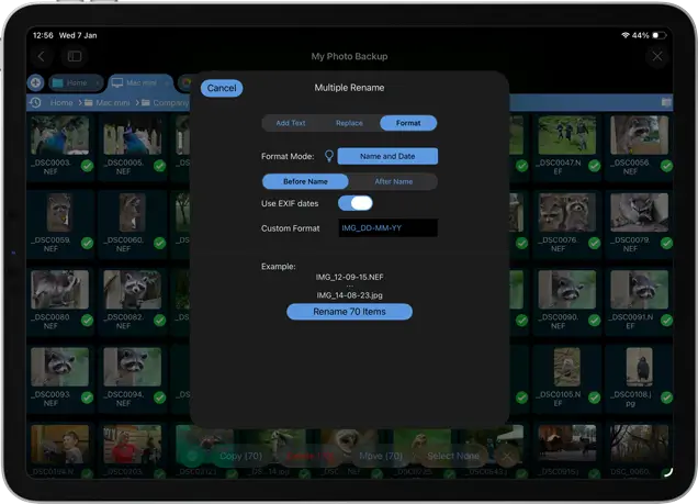 Rename Photos by Date Taken with iOS