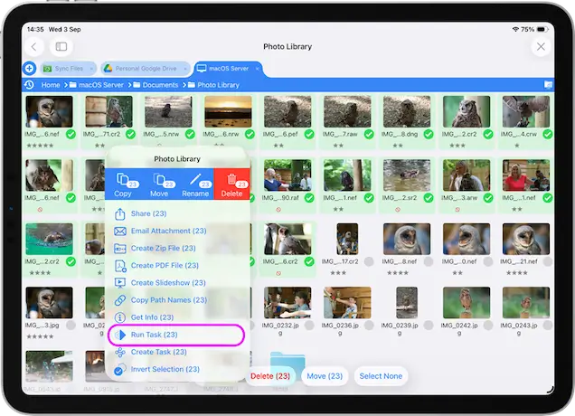 Run your Convert Images Custom Task
