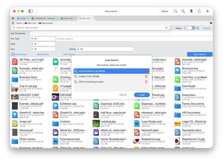 Save your advanced searches for later use