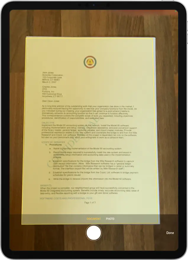 Scan Documents to a PDF File