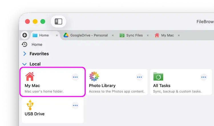 How to add a location using FileBrowser Pro for Mac