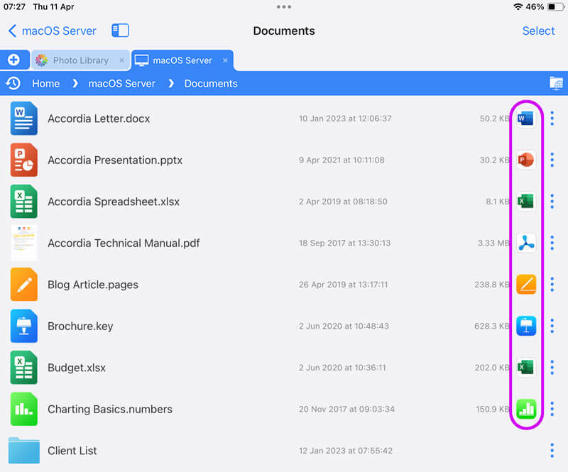 Editing Microsoft Word Documents with FileBrowser