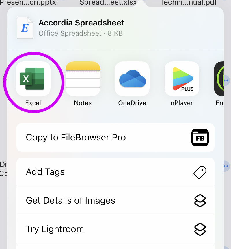 Pass documents to other apps for editing