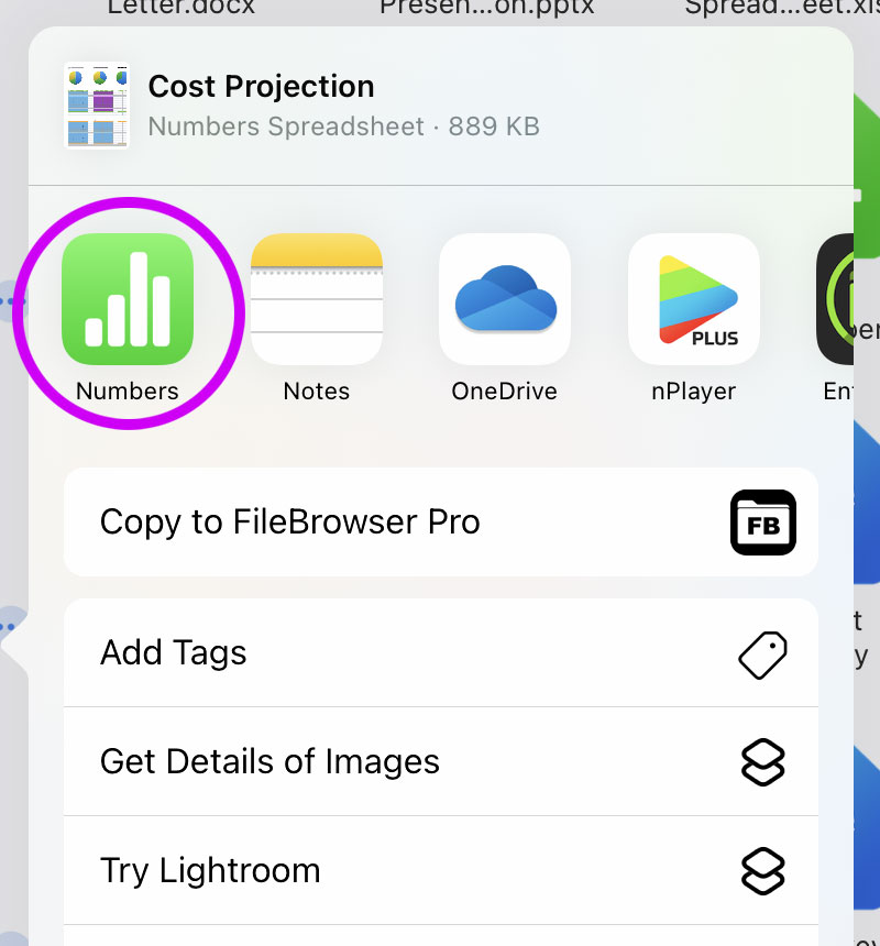 Pass documents to other apps for editing