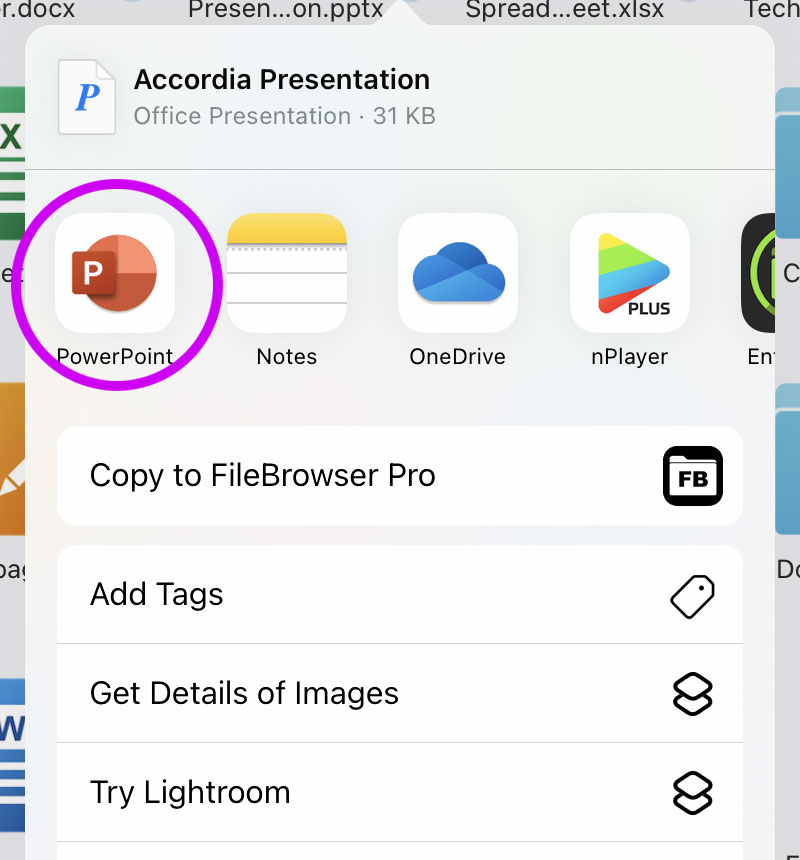 Pass documents to other apps for editing