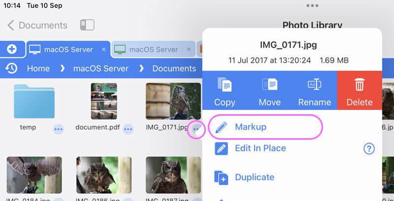 How to use the Markup / Annotate Tools on Images