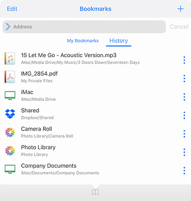 See the history of files accessed on your iPad or iPhone