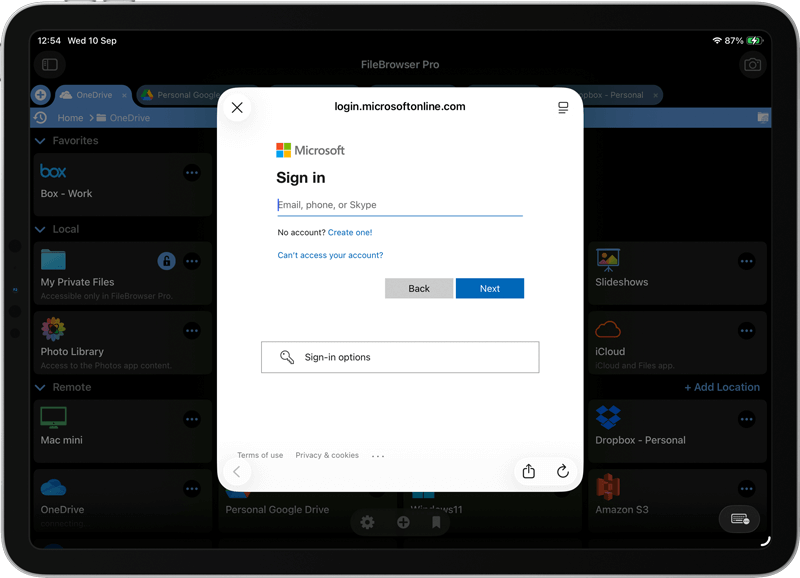 How to copy files from OneDrive to another OneDrive account