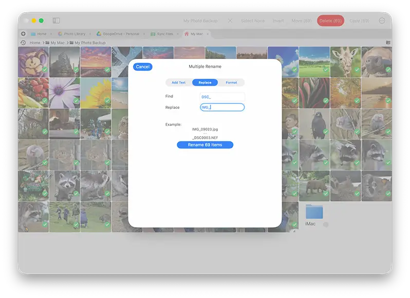 macOS Bulk Renaming tools