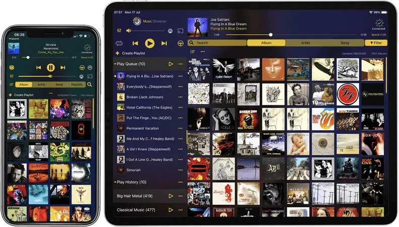 mp3 music player for iPad or iPhone