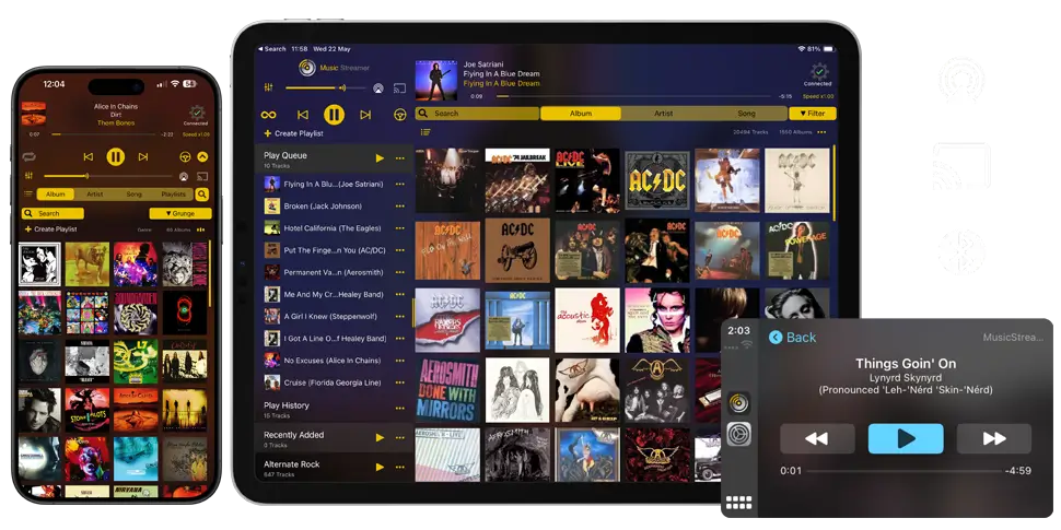 MusicStreamer - Stream Music Files From your Network to iOS