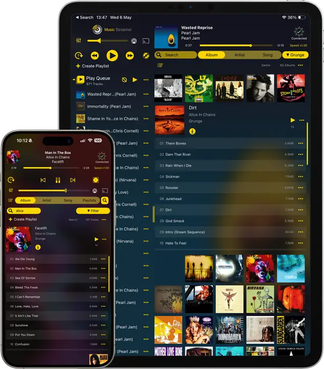 MusicStreamer for iPad and iPhone