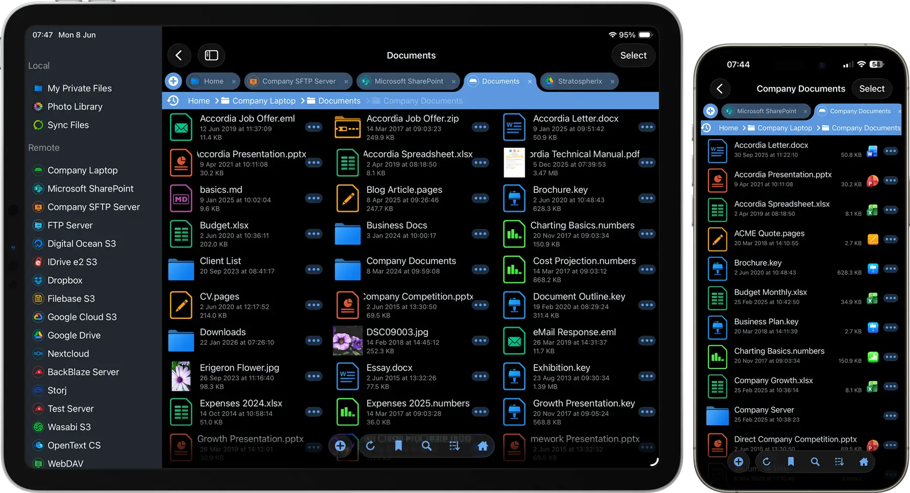 Enterprise Files iOS file management for corporations