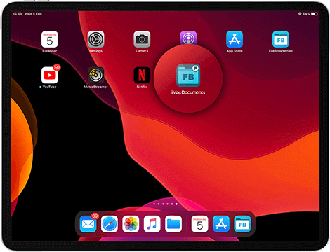 Easily add a link to a specific folder to your iPad HomeScreen as an app icon