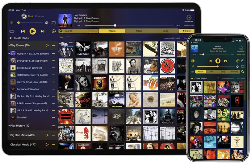 MusicStreamer is also available on iPad and iPhone