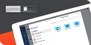 Edit Word documents on a USB FLash Drive on your iPad.