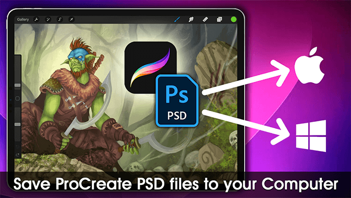 How to save ProCreate files to your computer