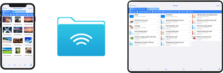 Copy files from iPhone to iPad with FileBrowser