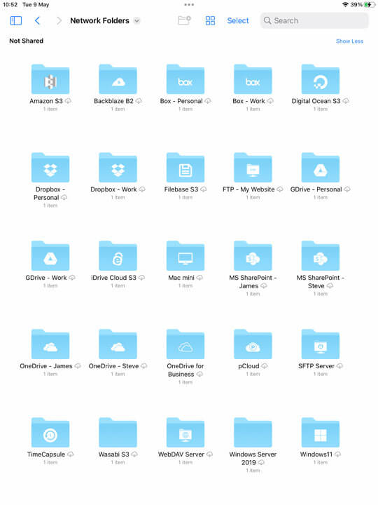 Use FileBrowser with the iOS files app